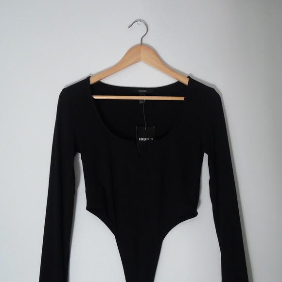 Forever 21 - Black Body Suit (Medium) - Picture 1 of 2